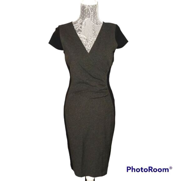 Kenneth Cole New York Dresses & Skirts - Kenneth COLE NEW YORK THE CHANTAL DRESS CHARCOAL MELANGE / BLACK - SIZE 2